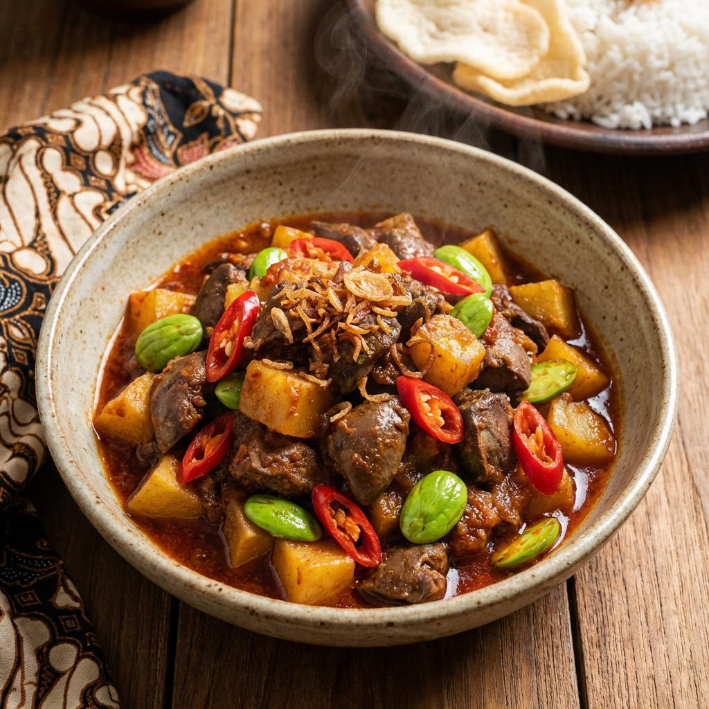 Sambal Goreng Ati Komplit