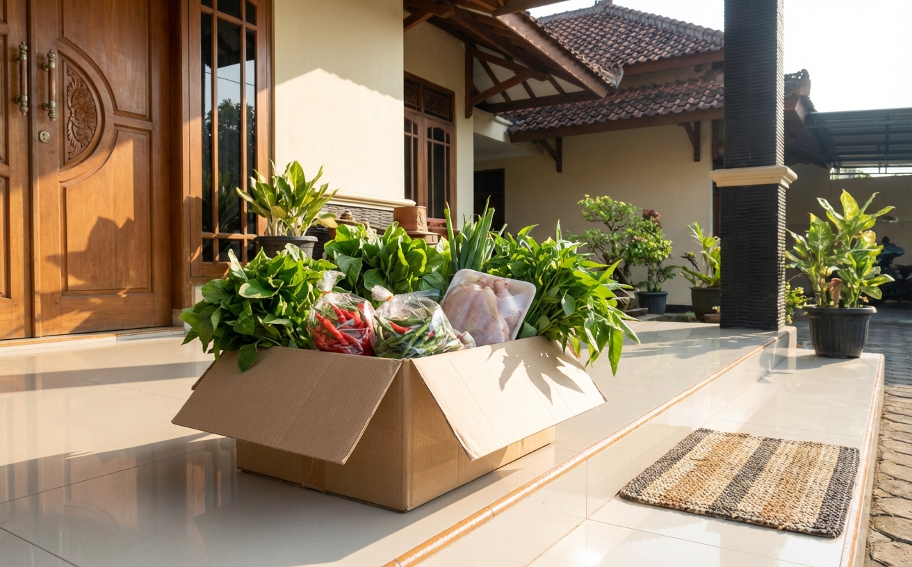 Pengiriman segar ke rumah